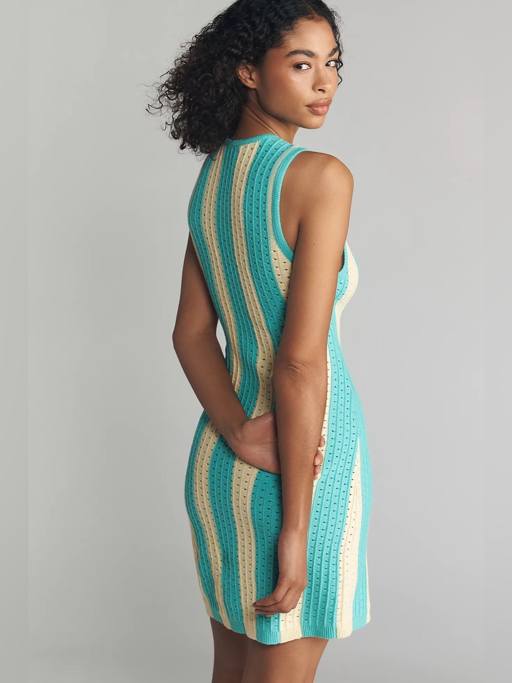 Daily Practice Striped Knit Mini Dress - Picture 2 of 6